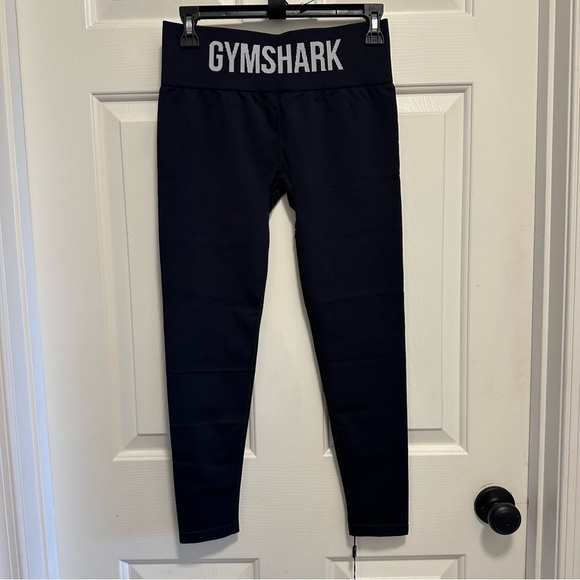 Gymshark Fit Mid Rise Leggings Black/white Size Small - Picture 4 of 8